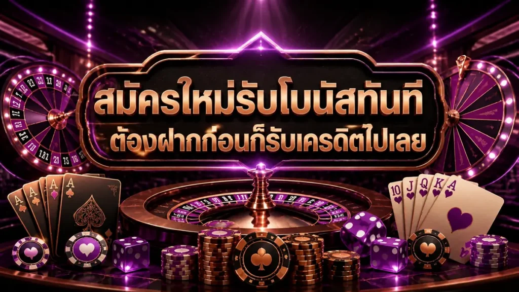 สมัครใหม่รับโบนัสทันที